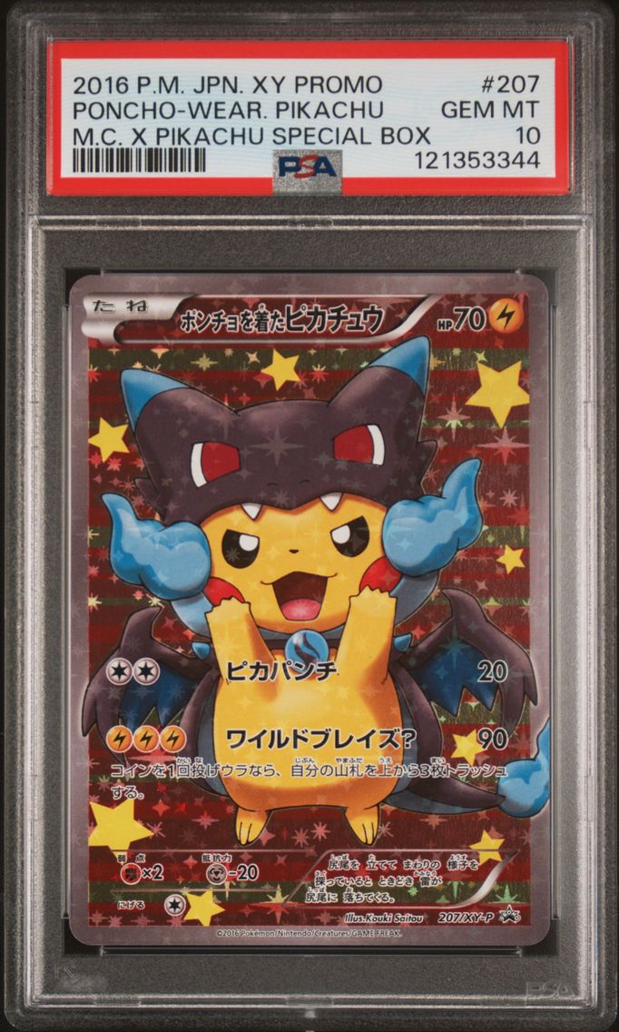 Poncho Pikachu PSA 10